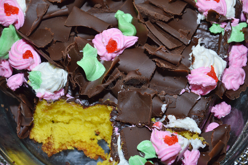 巧克力蛋糕盘子生日奶油馅饼美食浆果可可烹饪饮食小吃图片