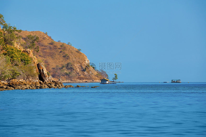 科莫多岛热带海洋风景海岸阳光支撑假期海岸线爬坡太阳图片