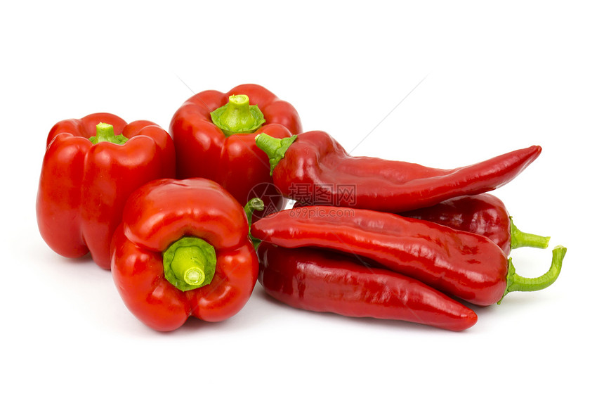 红胡椒季节辣椒营养饮食红色农场健康美食水平蔬菜图片