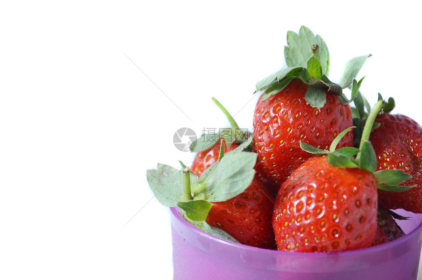 草莓团体农业叶子水果果味养分美食浆果食物营养图片