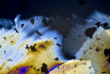 分极光中的烟尘颗粒和微晶晶体煤烟微观光谱显微结晶化学纳米水晶矿物魔法背景图片