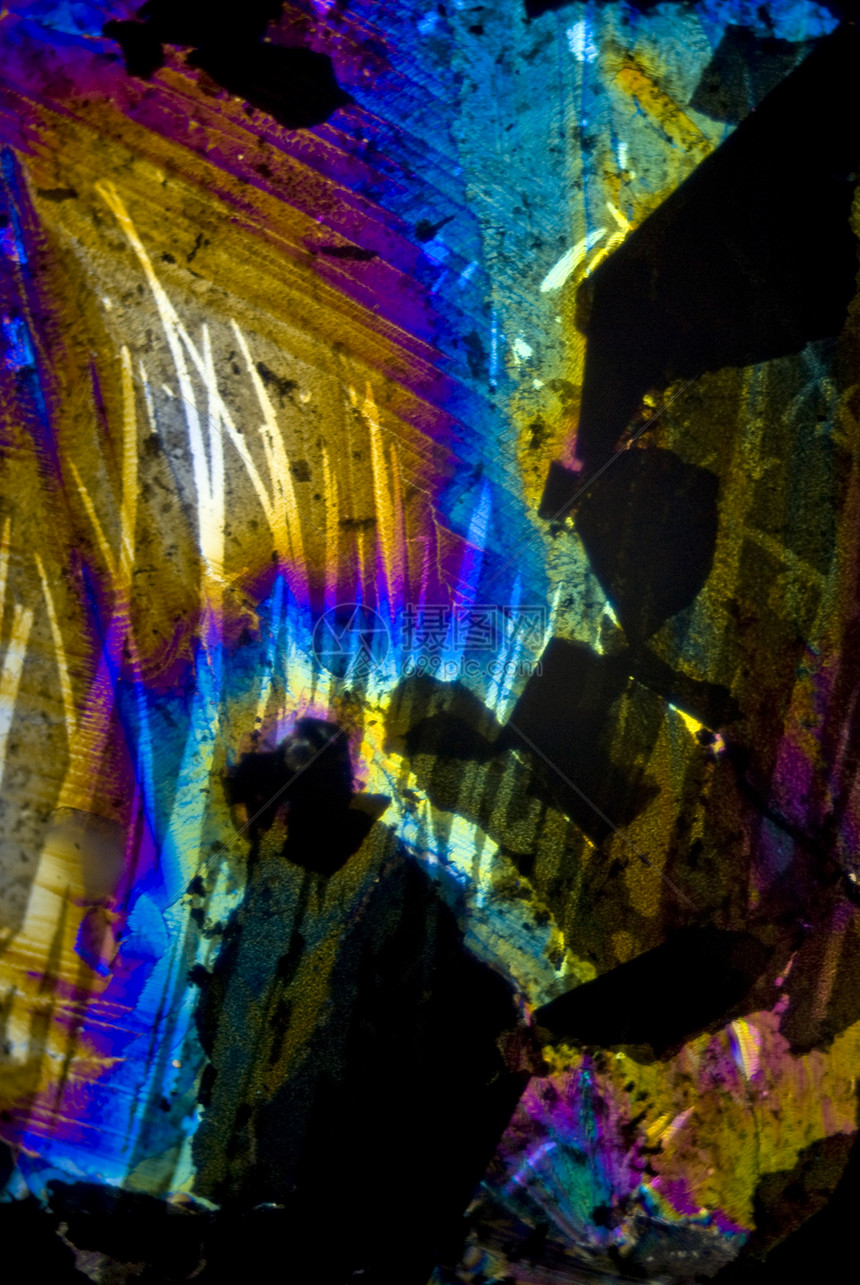 分极光中的烟尘颗粒和微晶晶体魔法纹理矿物化学矿物质宇宙水晶纳米显微镜煤烟图片