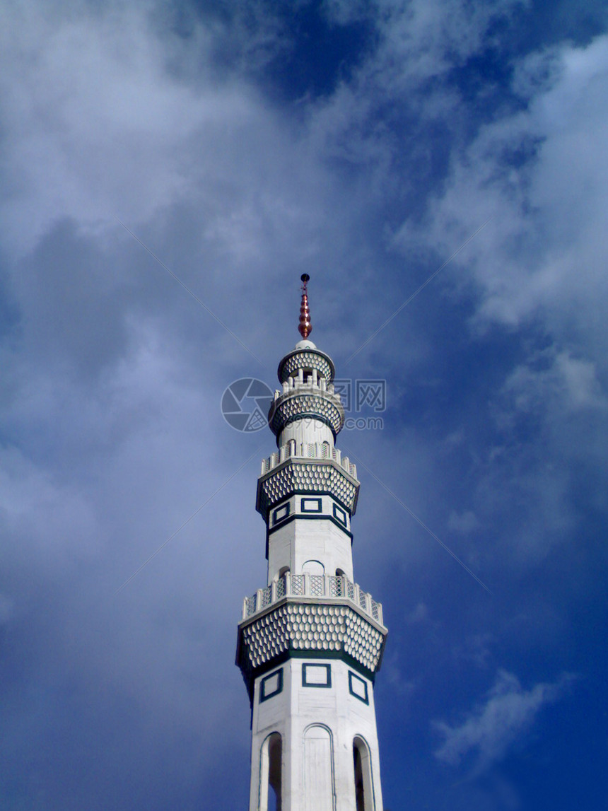 JAMKARAN清真寺伊兰蓝色美丽的天空1图片