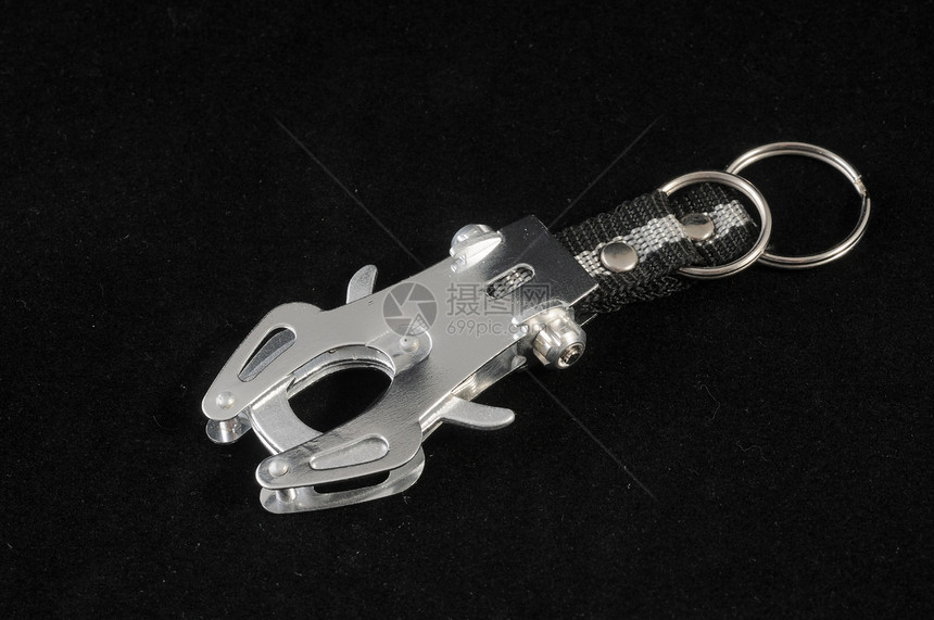 铝金属木箱黑色工具活动安全力量登山白色齿轮钥匙圈马具图片