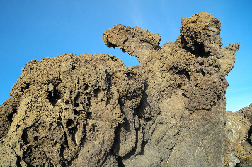 干硬岩岩岩礁石头公园岩石海岸休眠流动火山岩硬化国家景观图片