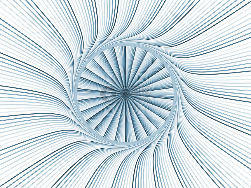 分形沉降回落装饰品几何学数学射线光束渲染径向漩涡白色旋转图片