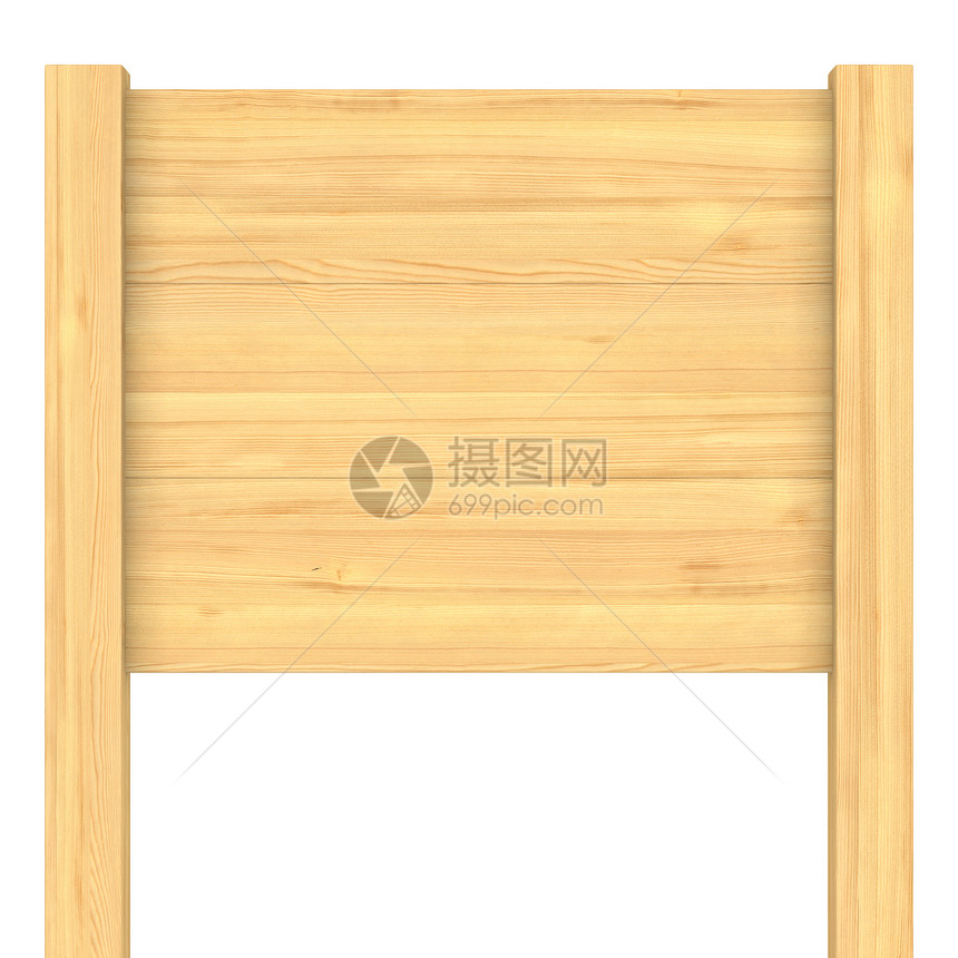 在白色的木制招牌 孤立的 3D 图像牌匾木板木头商业古董控制板横幅艺术推介会广告图片