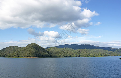 水电湖自然风景高清图片