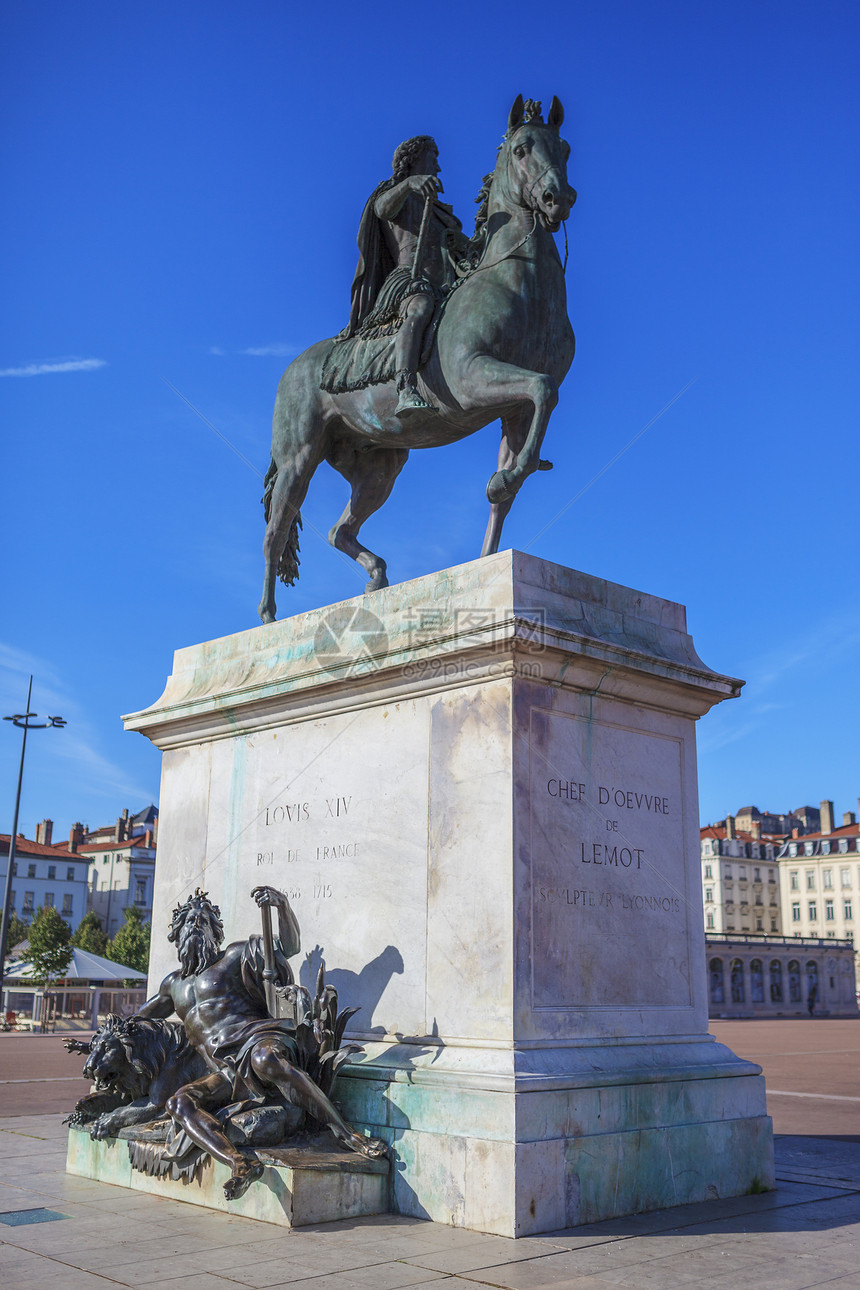 路易十四神像纪念碑地标城市正方形马术雕像太阳王纪念馆地区图片