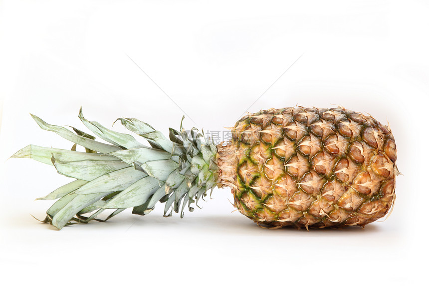 菠萝摄影健康剪裁食物白色小路橙子热带旅行绿色图片