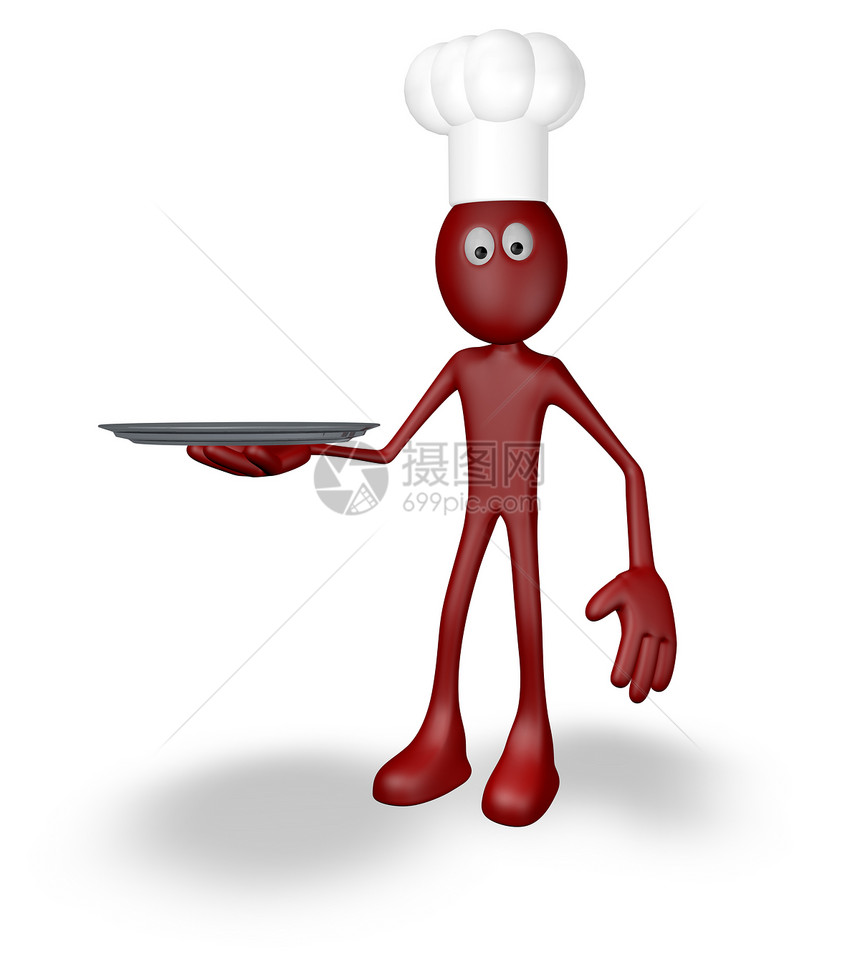烹煮板和空盘食物药片食欲厨房美食盘子烹饪卡通片白色帽子图片