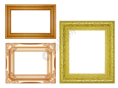 图片框架木框镜子画廊边缘收藏艺术风俗金子金框金属背景图片