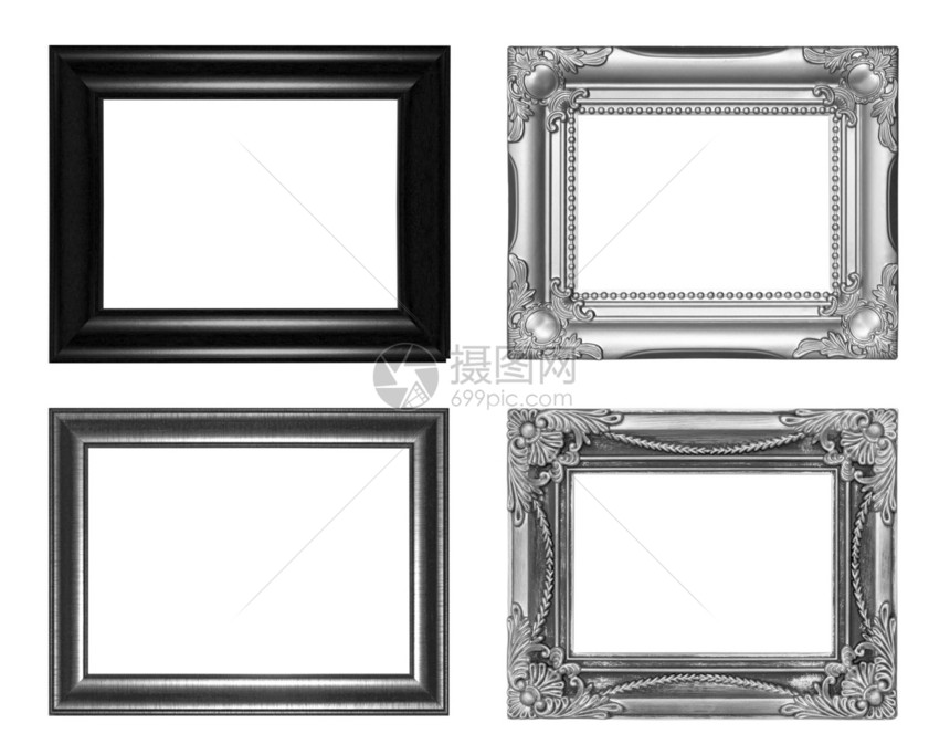 图片图画框架艺术镜子风格黑框博物馆金属边界边缘正方形木框图片