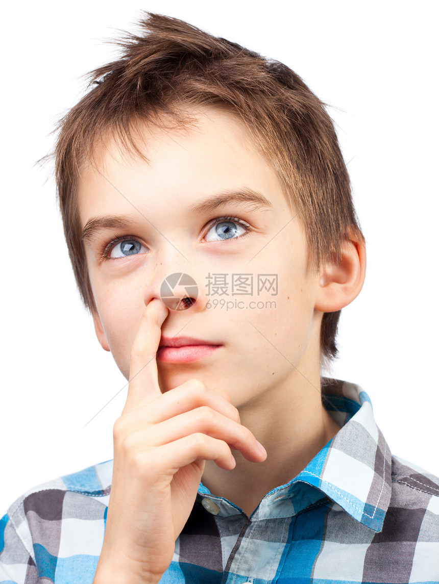 儿童采摘鼻子工作室梦幻流鼻涕厌恶孩子鼻塞手指行为青年鼻涕图片