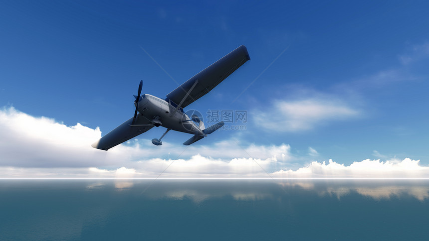 飞越大海风景飞机场天空假期日落旅行喷射日出公司航空图片