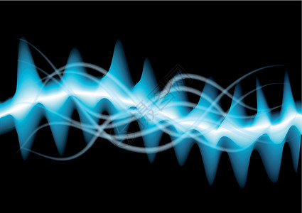 光波力量活力运动水平曲线插图背景图片