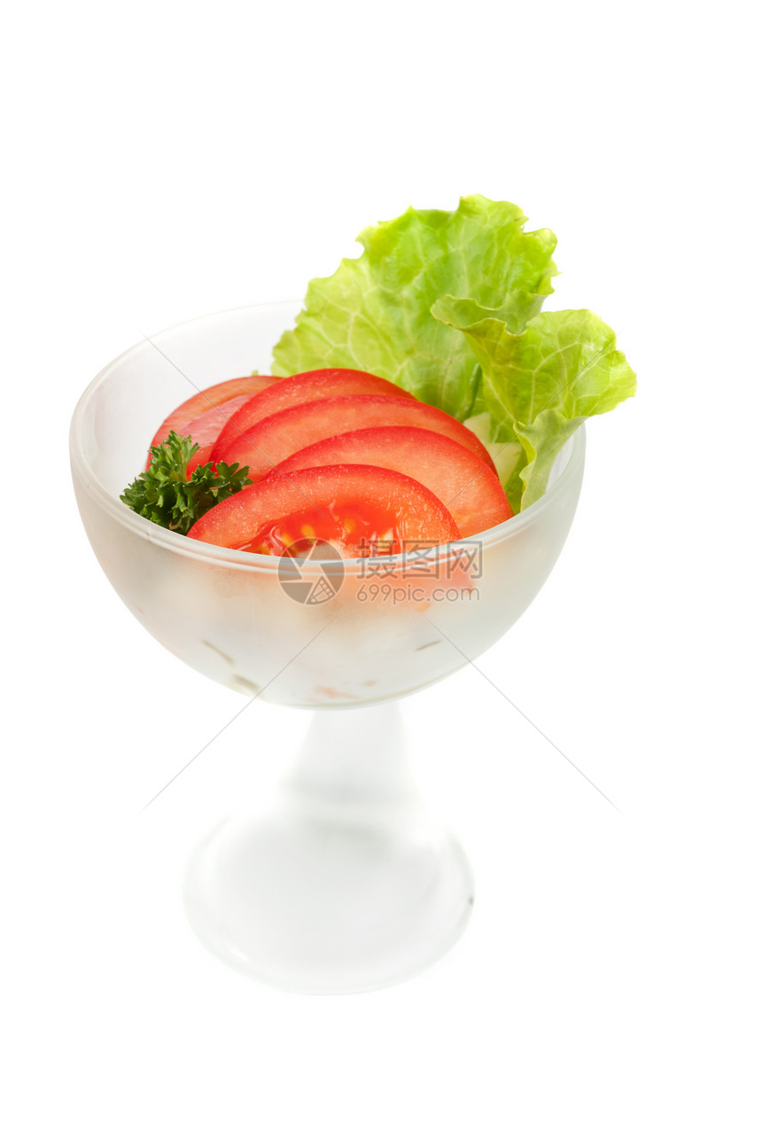 新鲜沙拉餐巾盘子午餐食物草本植物叶子蔬菜洋葱黄瓜烹饪图片