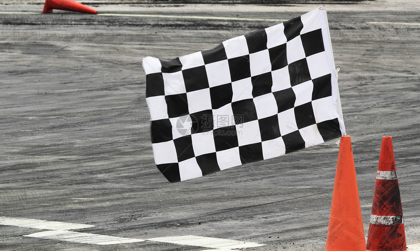 完成标记运动电路旗帜白色胜利速度发动机赛车卡丁车冠军图片