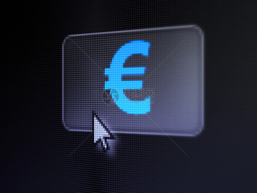 货币概念 按数字按钮背景的欧元储蓄宝藏价格市场光标库存交换贷款联盟老鼠图片