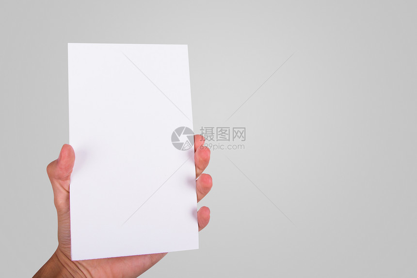 手持纸板笔记本文档空白招牌白色记事本牌匾床单卡片纸盒图片