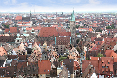 观察德国纽伦堡老城高清图片