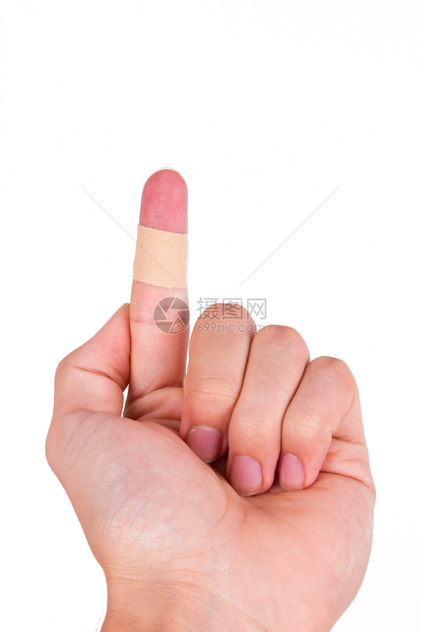 指数手指的粘合带治疗安全绷带白色伤害情况橙子食指磁带疼痛图片