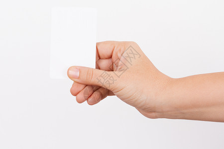 手显示空白名片框架卡片横幅公告木板边界展示广告牌白色商业背景图片