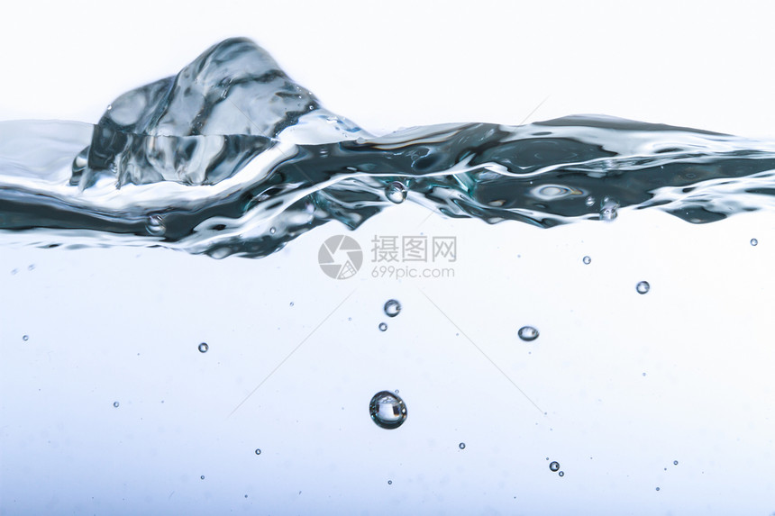 水喷溢液体宏观白色墙纸环境材料气泡洪水空白蓝色图片