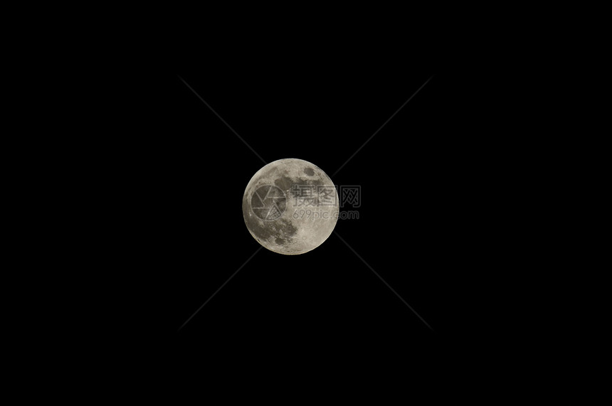 满月对抗黑空天空球体时间陨石科学天文学月球月亮月光行星图片