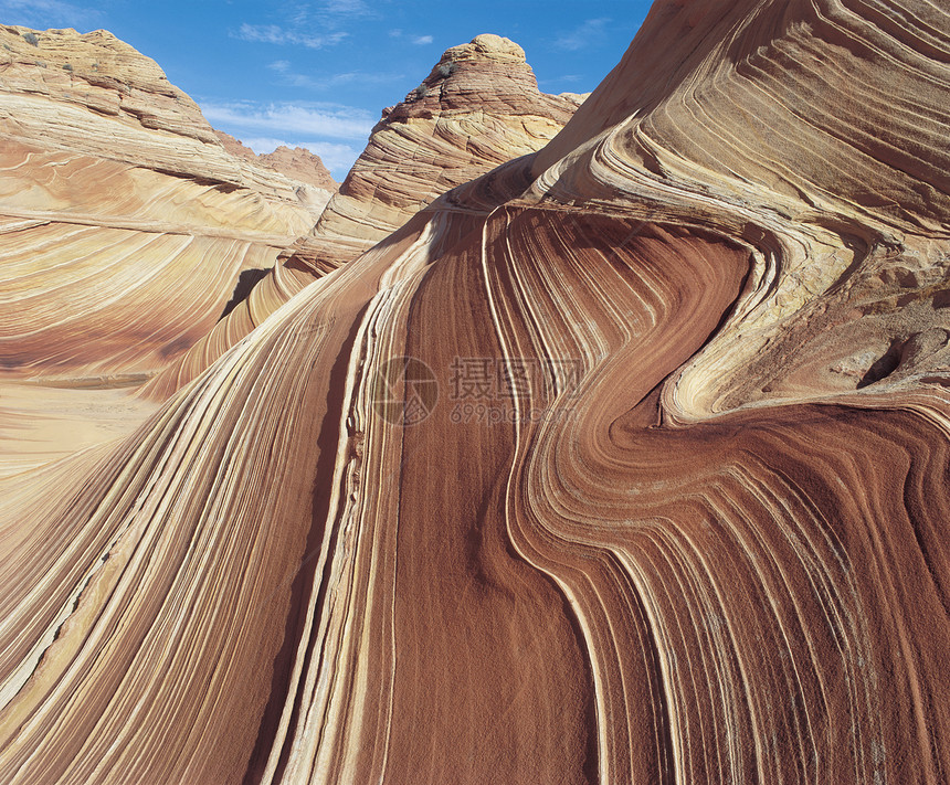 岩石的形态世界研究褶皱摄影地形曲线地质折叠气候地貌图片