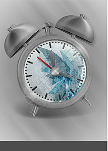 金属古典风格警报钟乐器正方形三角形小时商业技术时间插图灰色圆圈背景图片
