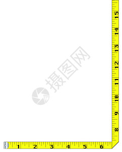 磁带测量边框制造商材料衣服艺术品边界减肥服装插图黄色数字背景图片