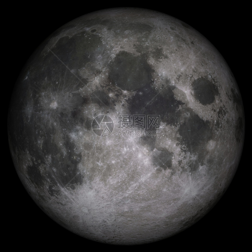 月亮插图宇宙满月陨石轨道卫星岩石背景黑色图片