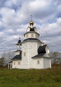 俄罗斯Kishleevo村东正教教堂高清图片