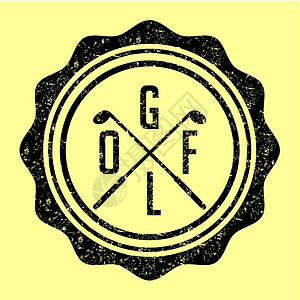 高尔夫活动高尔夫运动设备刺绣徽章闲暇比赛塑料插图高尔夫球追求旗帜俱乐部插画