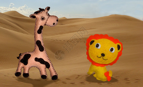 法拉菲和狮子背景图片