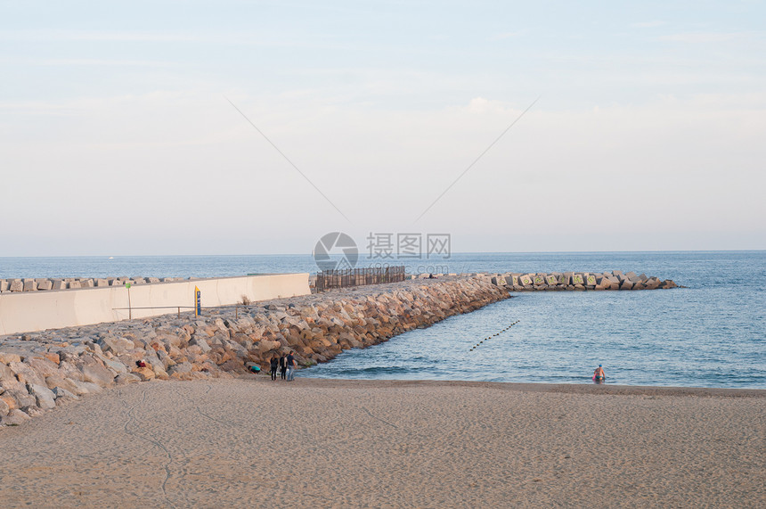 海海景观热带波浪城市海岸线季节海景假期全景风景旅游图片