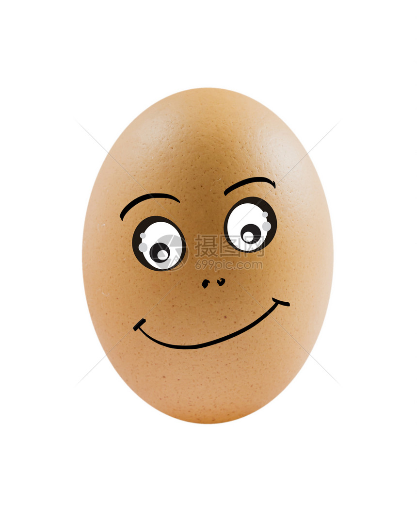 有趣的鸡蛋白色漫画情感眼睛乐趣椭圆形棕色绘画食物蛋壳图片