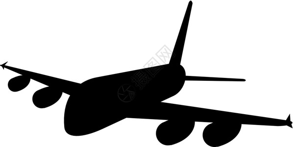 商业喷气机飞机航空轮光艺术品客机运输插图喷射空气旅行过境巨无霸航空公司背景图片