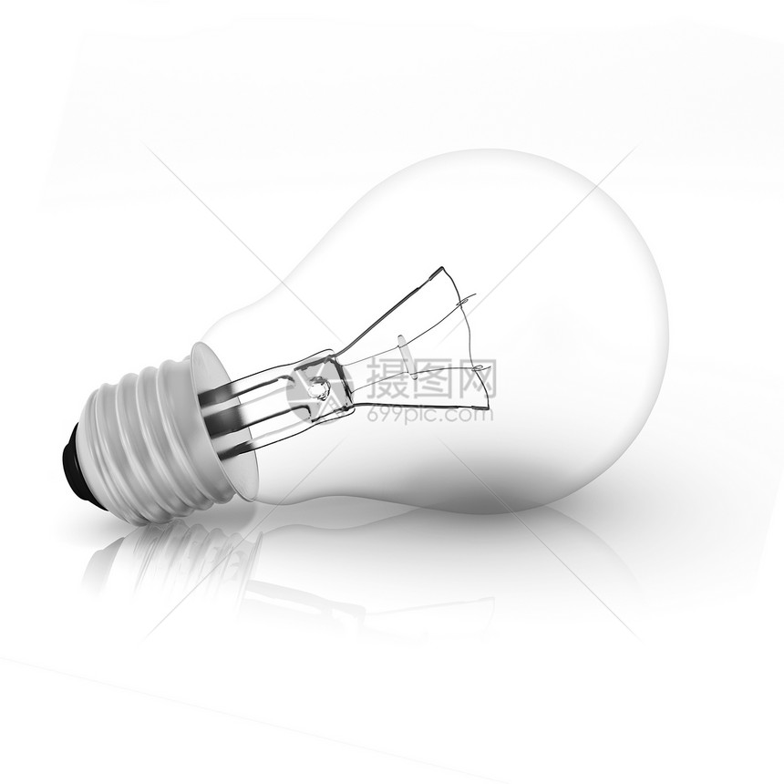 关掉灯泡力量活力玻璃项目生态发明反射账单细胞白色图片