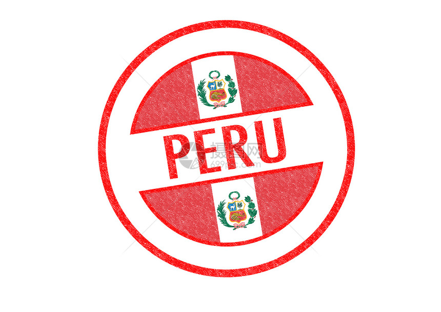 PERU 橡胶印章城市徽章橡皮图章红色标题首都签证假期海关图片