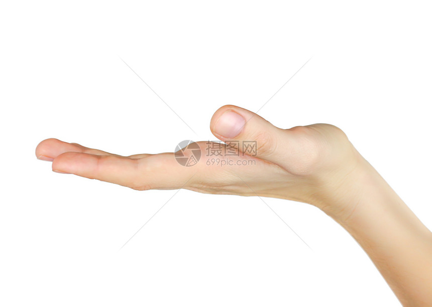 手打开水平想法概念开幕式双手人类棕榈手势图片