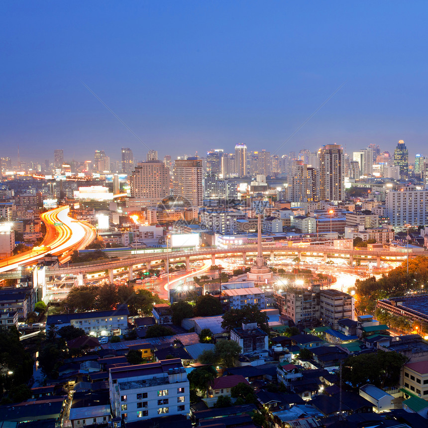 曼谷天线世界天际街道阳台建筑胜利风景基础设施纪念碑办公室图片