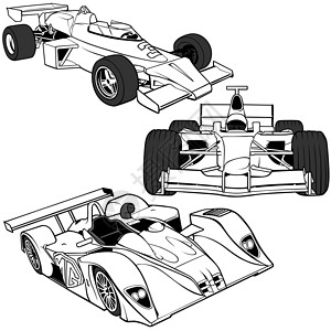 拉法拉利赛车跑车引擎比赛体育车轮挡风玻璃公式库存车插图汽车插画