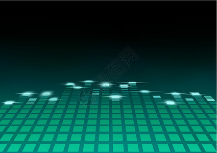 绿色平衡器插图体积收音机音乐夜店技术电子波形舞蹈展示背景图片