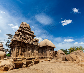 达罗毗荼建筑五拉萨老的高清图片
