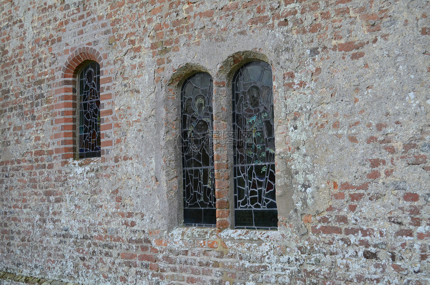锁定窗口玻璃建筑拱形窗格教会图片