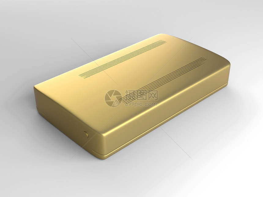 黄金硬盘硬盘按钮技术投资贮存金属硬件外设电子产品数据图片