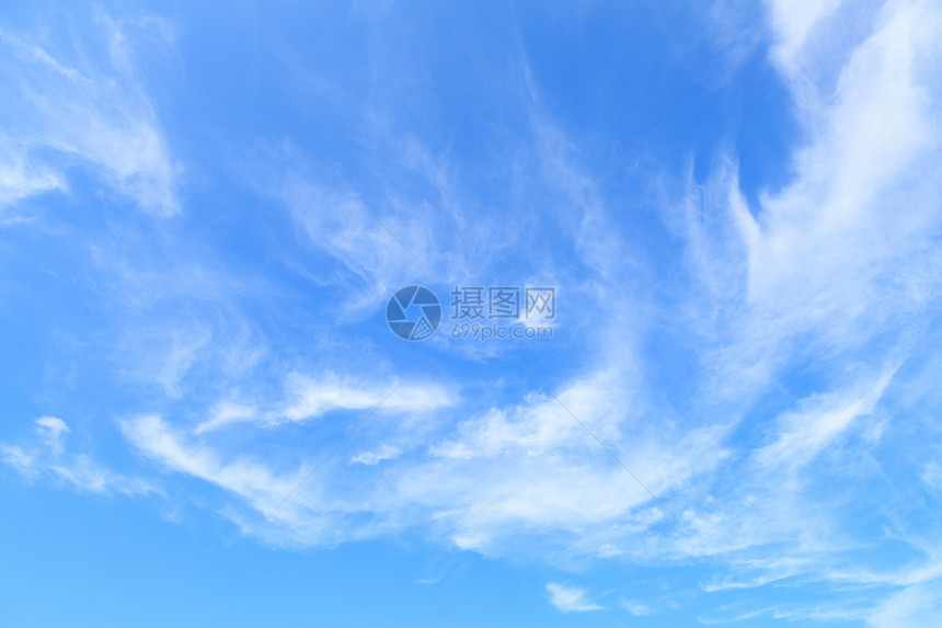 蓝色天空 有云天堂天气气象气候臭氧自由晴天环境风景阳光图片