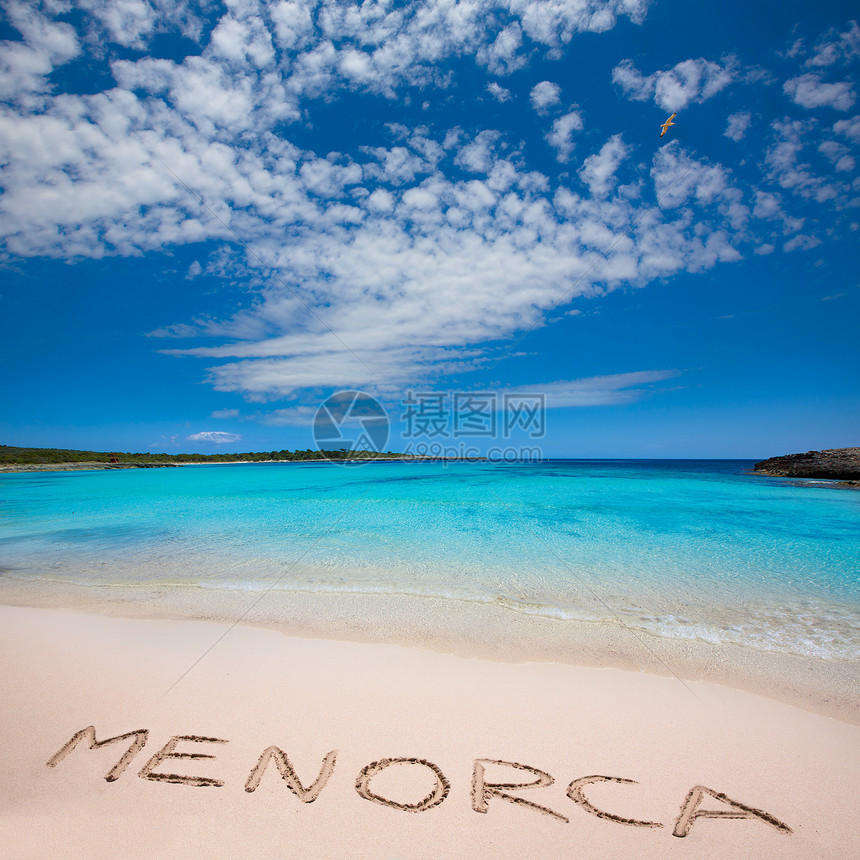 Ciutadella岛的海滩天堂波浪地标旅行海岸海洋蓝色晴天天空支撑图片